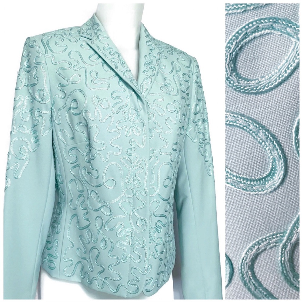 NWT Mint Gorgeous Ribbon Accent Blazer Sz 8